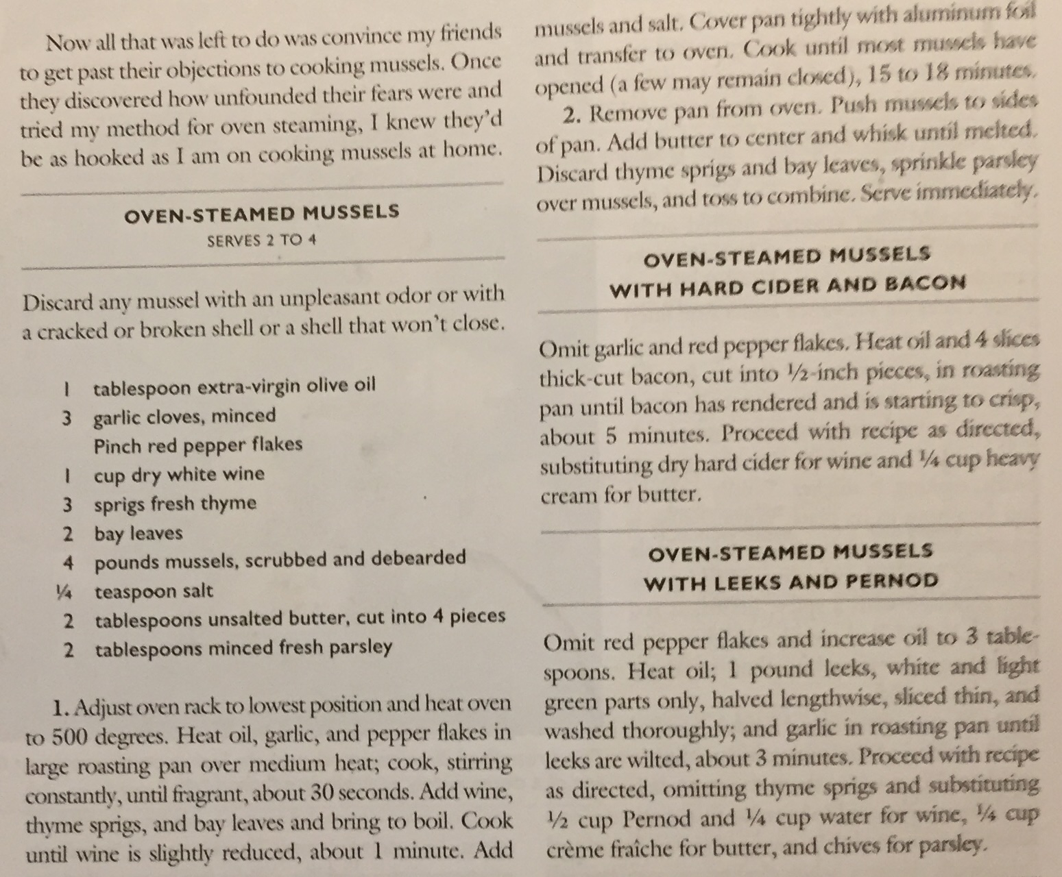 Image of Oven Steamed Mussels recipe