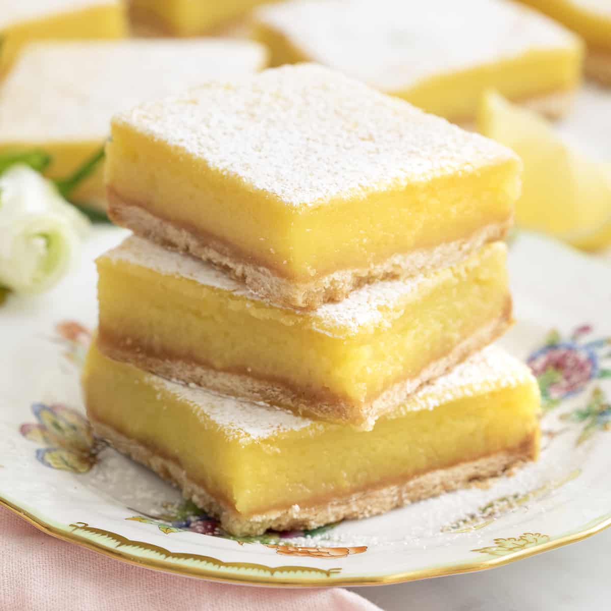 A dish of Lemon Bars