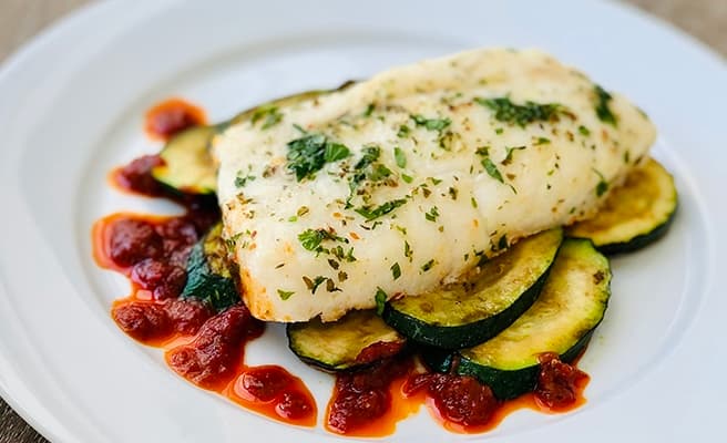 A dish of Fish en Papillote