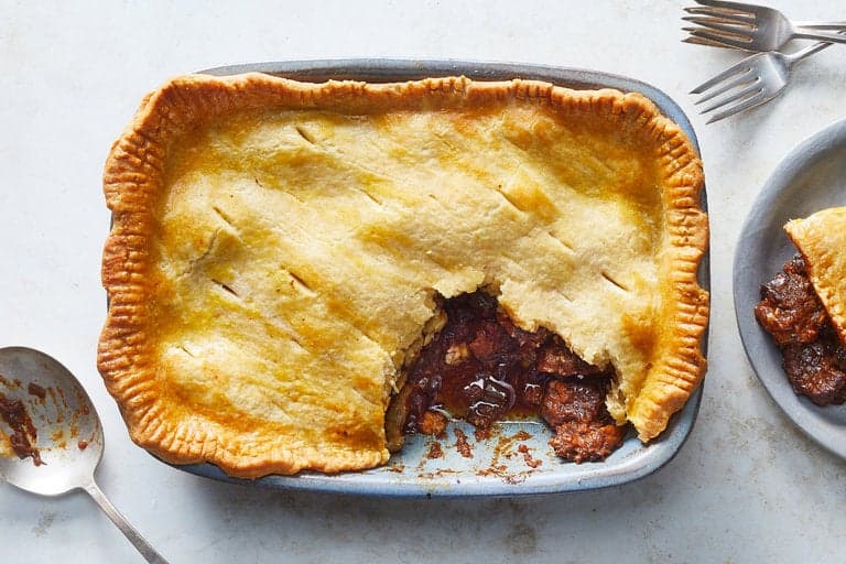 A dish of Guiness Pie